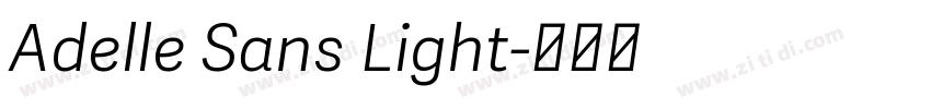 Adelle Sans Light字体转换